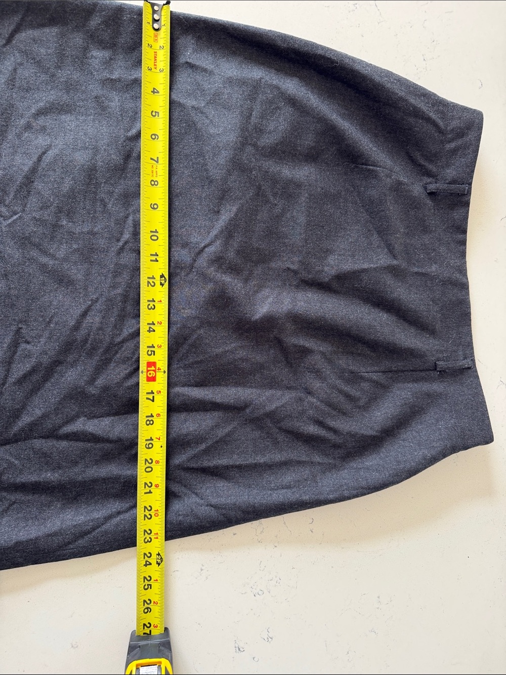 TALBOTS Gray Wool Skirt - Size 16